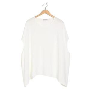 Patrizia Luca Oversize Tunic Top White One Size O/S NWOT $128 MSRP